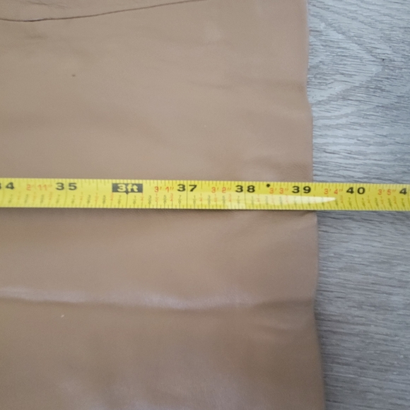 Kenneth Cole Beige Leather Jacket - Picture 11 of 12